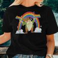Rainbow Flag Nordic Gnome Lgbt Pride Month Garden Gnome Women T-shirt Gifts for Her