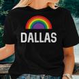 Rainbow Gay Pride Dallas Women T-shirt Gifts for Her