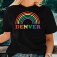 Rainbow Pride Gay Lgbt Denver Colorado Co Women T-shirt Gifts for Her