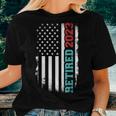 Retired 2023 Us American Flag For Retirement And Pensioner Women T-shirt Crewneck Short Sleeve Graphic Gifts for Her