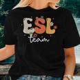 Retro Groovy Esl Girls Boys Teacher Cute Team Esl Squad Women T-shirt Gifts for Her