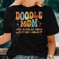 Retro Groovy Its Me The Cool Doodle Mom For Women For Mom Women T-shirt Crewneck Gifts for Her