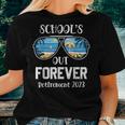 Retro Schools Out Forever Retirement Teacher Retired 2023 For Teacher Women T-shirt Gifts for Her