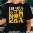 Retro In My Softball Mom Era Mama Boy Women T-shirt Gifts for Her