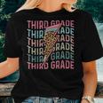 Retro Teacher 3Rd Grade Leopard Cheetah Lightning Bolt Women T-shirt Gifts for Her