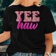 Retro Yee Haw Howdy Rodeo Western Country Southern Cowgirl Women T-shirt Gifts for Her