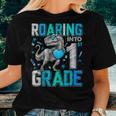Roaring Into 1St Grade DinosaurRex Back To School Boys Women T-shirt Gifts for Her