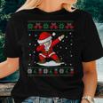 Santa Dabbing Ugly Christmas Sweater Xmas Women T-shirt Gifts for Her