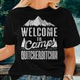 Sarcastic Camping With Saying Camp Quitcherbitchin Women T-shirt Gifts for Her