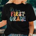 Back To School Hello First Grade Teacher Hello 1St Grade Women T-shirt Gifts for Her