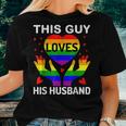 Same Sex Wedding Gay Pride Queer Rainbow Flag Lqbt Husband Women T-shirt Gifts for Her