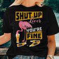 Shut Up Liver Youre Fine Flamingo Drink Beer Women T-shirt Gifts for Her