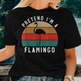 Simple Halloween Costume Flamingo Pretend Im A Flamingo Women T-shirt Gifts for Her