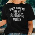 Singing Voice Singer Choir Chorus Music Teacher Women T-shirt Gifts for Her