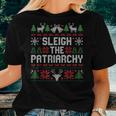 Sleigh The Patriarchy Ugly Christmas Sweater Feminist Xmas Women T-shirt Gifts for Her