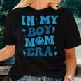 Smile Face In My Boy Mom Era Groovy Mom Of Boys Women T-shirt Gifts for Her