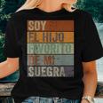Soy El Hijo Favorito De Mi Suegra Spanish Im My Mother Women T-shirt Gifts for Her