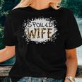Spoiled Wife Leopard Cheetah Mother Mama Mom Fiance Women T-shirt Gifts for Her