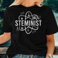 Steminist Equality Female Nerdy Student Teacher Science Geek Women T-shirt Gifts for Her