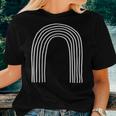 Subtle White Rainbow Pride Lgbt Minimalist Equality Boho Gift For Women Women Crewneck Short T-shirt Gifts for Her
