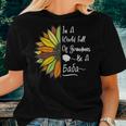Sunflower Grandma Is Baba For Russian & Ukrainian Babulya Women T-shirt Gifts for Her