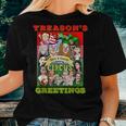 Swamp Xmas Wreath Biden Squad Trump Ugly Christmas Sweater Women T-shirt Gifts for Her