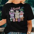Sweet Dream Team Intensive Scare Unit Icu Rn Nurse Halloween Women T-shirt Gifts for Her
