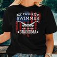 Swim Grandma Us American Flag Swimming Women T-shirt Gifts for Her