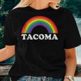 Tacoma Rainbow Lgbtq Gay Pride Lesbians Queer Women T-shirt Gifts for Her