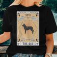Tarot Card The Dog Lapponian Herder Celestial Space Galaxy Women T-shirt Gifts for Her