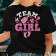Team Girl Funny Gender Reveal Party Idea For Dad Mom Family Women T-shirt Gifts for Her