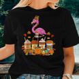 Thanksgiving Flamingo Wearing Hat Fall Coffee Cups Lover For Coffee Lovers Women T-shirt Gifts for Her