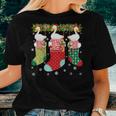 Three Goose In Socks Ugly Christmas Sweater Party Women T-shirt Gifts for Her