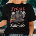 Trash Buddies Animal Best Friends Women T-shirt Gifts for Her