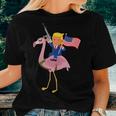 Trump Flamingo Gun Merica 2020 Election Maga Republican Women T-shirt Gifts for Her