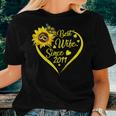 Tu Best Wife Since 2011 10Th Wedding Anniversary Sunflower Women T-shirt Gifts for Her