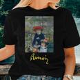 Two Sisters On The Terrace By Pierre-Auguste Renoir Women T-shirt Gifts for Her