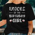 Uncle Of The Birthday Girl Cow Matching Cowgirl Women T-shirt Gifts for Her