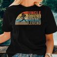 Uncle Godfather And Baseball Legend Baseball Player Uncle Women T-shirt Gifts for Her