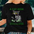Never Underestimate A Cat Mom With A Accounting Degree Women T-shirt Gifts for Her