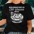 Never Underestimate An Old Woman With A Flock Of Cows Women T-shirt Gifts for Her
