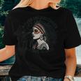 Never Underestimate A Woman With Native Blood Root Women T-shirt Gifts for Her