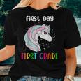 Unicorn First Day Of First Grade 1St Day Of School Girls Women T-shirt Gifts for Her