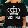 Victoria Name For Women - Queen Princess Crown Women T-shirt Gifts for Her