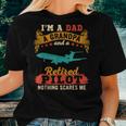 Vintage Proud I'm A Dad A Grandpa And A Retired Pilot Women T-shirt Gifts for Her