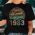 Vintage September 1963 60 Year Old 60Th Birthday Women Women T-shirt Gifts for Her