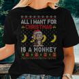 I Want For Christmas Is A Monkey Boy Girl Ugly Sweater Women T-shirt Gifts for Her