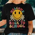 Welcome Back To School Retro First Day Of School Teacher Women T-shirt Gifts for Her