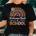 Welcome Back To School First Day Of School Rainbow Teacher Women T-shirt Gifts for Her