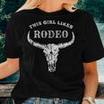 Western Country This Girl Likes Rodeo Howdy Vintage Cowgirl Women T-shirt Gifts for Her